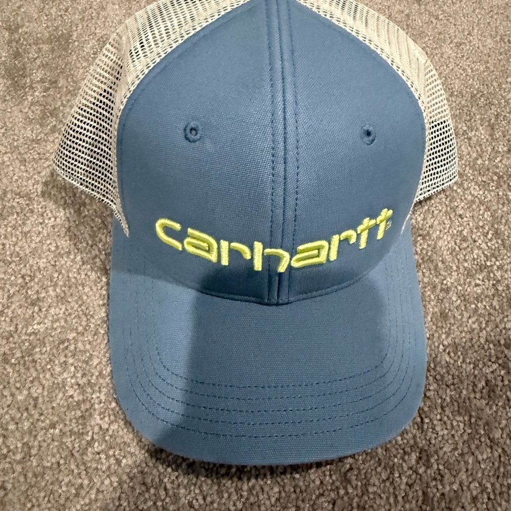 Carhartt Blue and Cream Mesh Hat